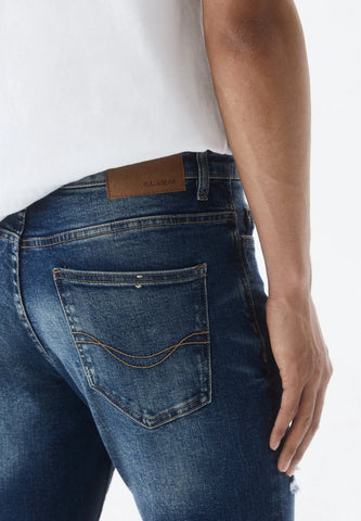PULL&BEAR Slim Jeans - Dark Blue