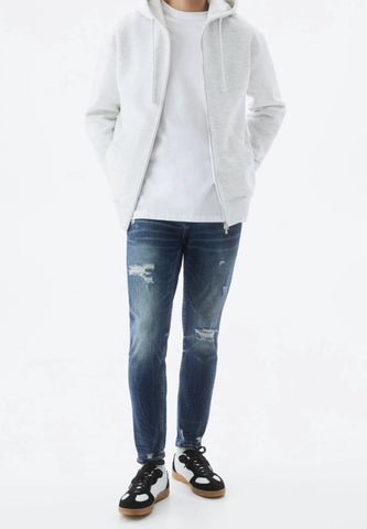 PULL&BEAR Slim Jeans - Dark Blue