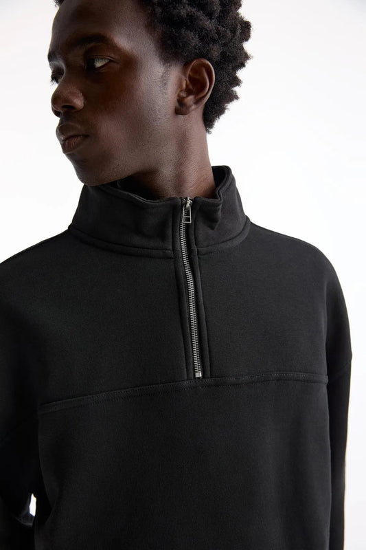 PULL&BEAR SWEATSHIRT WITH ZIP - UP COLLAR - SMgarment's
