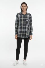 PULL&BEAR WOMENS CHECKERED SHIRT - Smgarment's