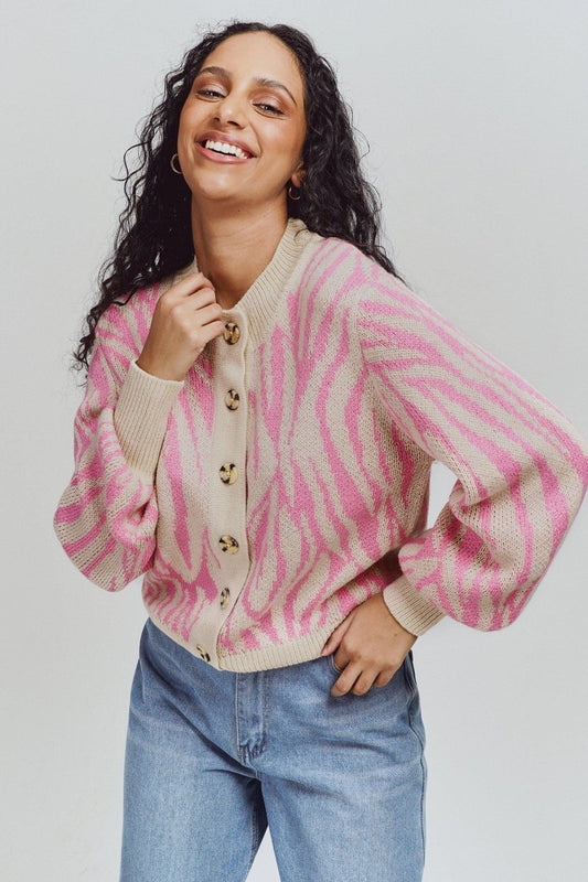 QR OAKRIDGE WOMENS PRINTED CARDIGANS - Smgarment's