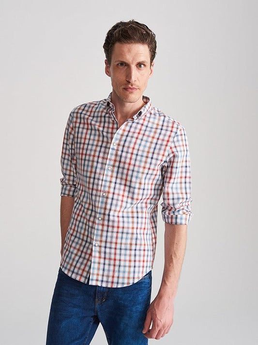 Regular Fit Checked Shirt - Smgarment's