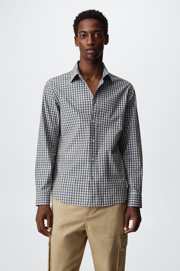 MNG Mens Slim fit shirt with gingham pattern