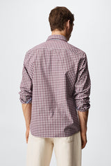 MNG Mens Slim fit shirt with gingham pattern