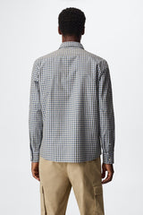 MNG Mens Slim fit shirt with gingham pattern