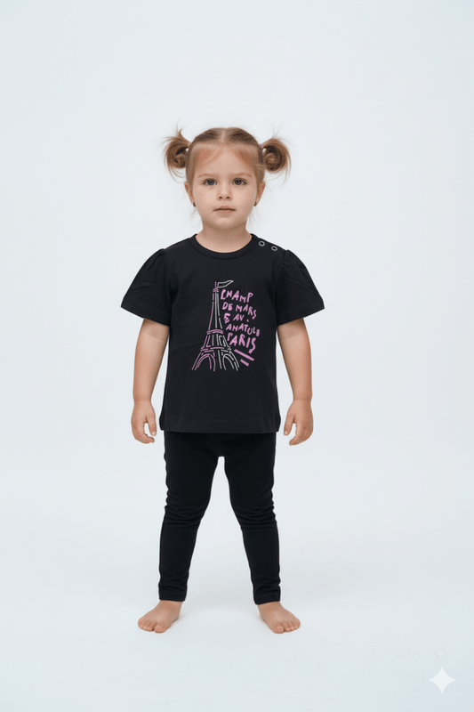 RESERVED Black Graphic Printed Tee - Smgarment's