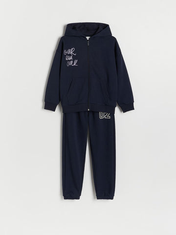 RESERVED Hoodie and trousers set made of cotton jersey. - Smgarment's