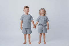 RESERVED Kids Elephant Emblem Tee & Shorts Loungewear Set - Smgarment's