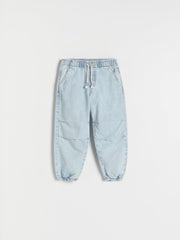 RESERVED Classic denim parachute trousers