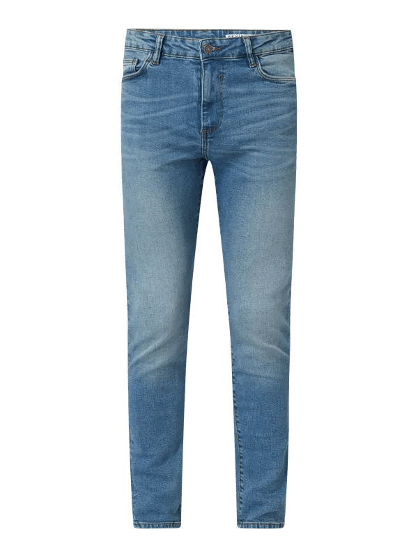REVIEW Skinny Fit Jeans with Stretch in light blue - Smgarment's