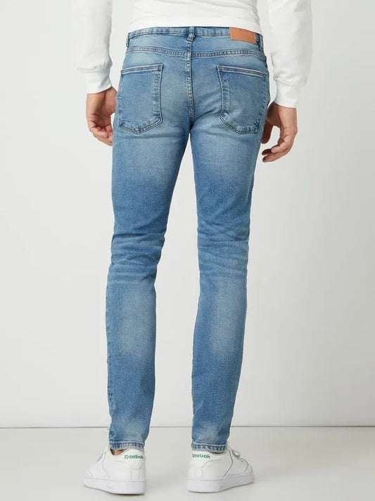 REVIEW Skinny Fit Jeans with Stretch in light blue - Smgarment's