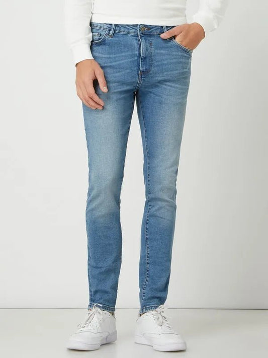 REVIEW Skinny Fit Jeans with Stretch in light blue - Smgarment's