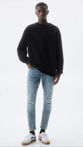 PULL&BEAR Ripped Super Skinny Jeans