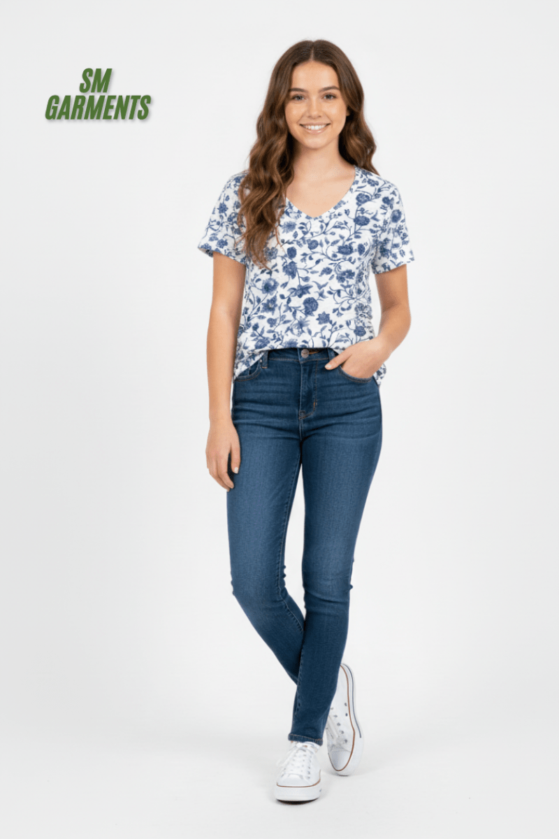 RIVERS WOMENS PRINTED T - SHIRT - Smgarment's