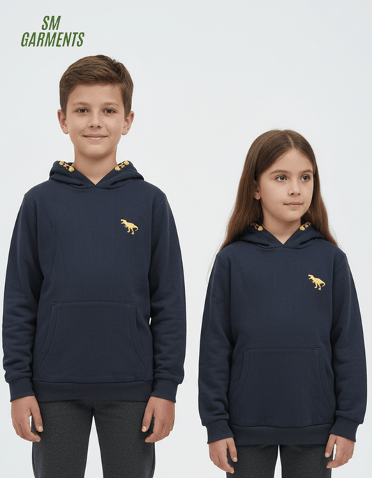 ROAD WEAR BASIC KIDS HOODIE WITH SIDE LOGO - Smgarment's