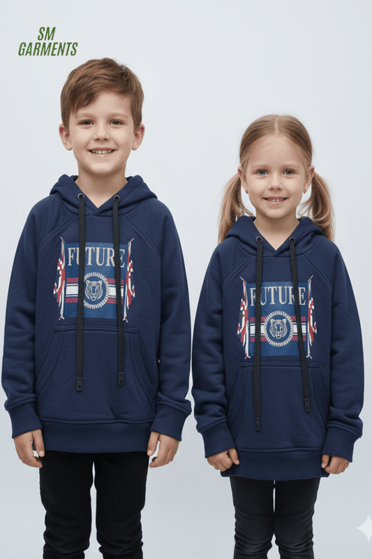 ROAD WEAR FUTURE PRINT KIDS HOODIE - Smgarment's
