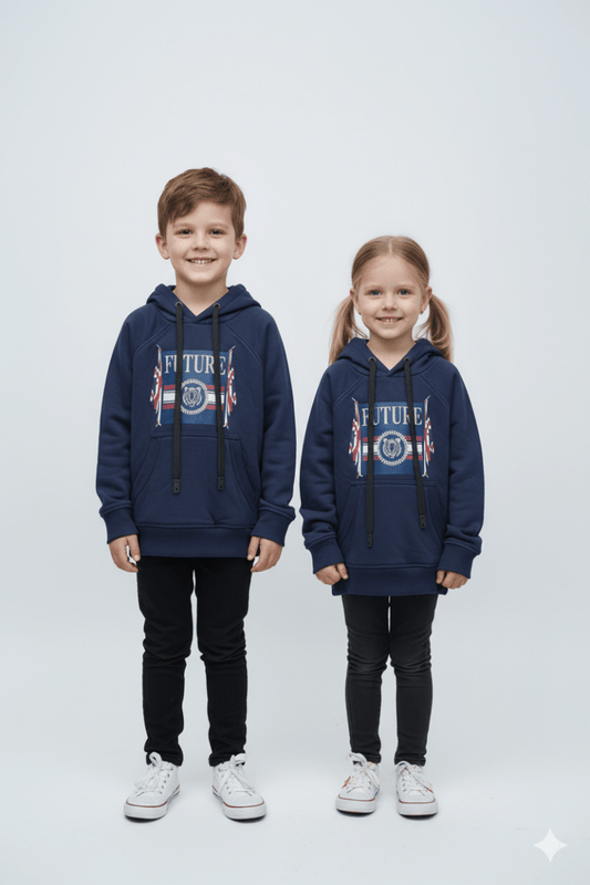 ROAD WEAR FUTURE PRINT KIDS HOODIE - Smgarment's
