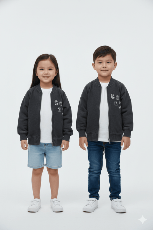 ROAD WEAR KIDS ZIPPER JACKET - Smgarment's