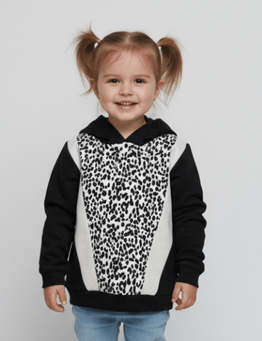 ROADWEAR Kids’ Leopard Print Hoodie – Stylish & Cozy Pullover - Smgarment's