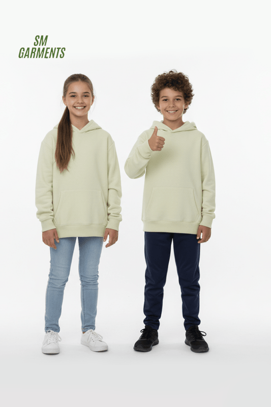 ROADWEAR Kids Light Green Classic Pullover Hoodie - Smgarment's