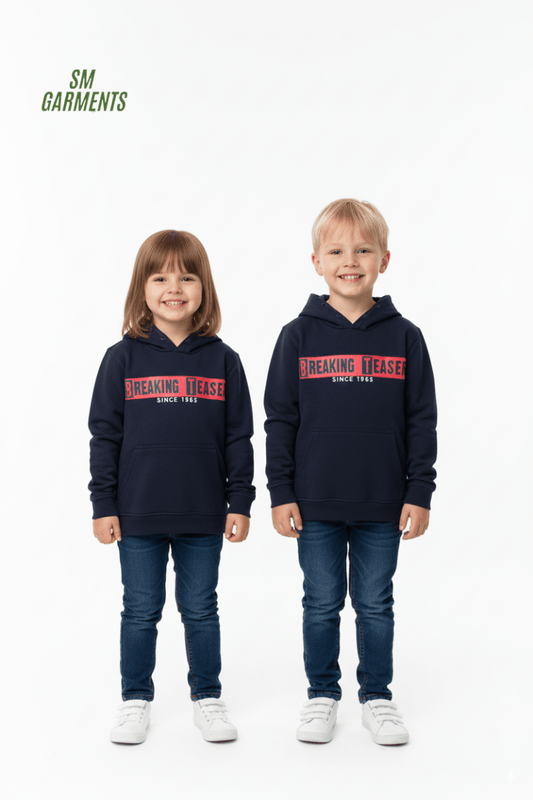 ROADWEAR Kids’ Navy Blue "Breaking Tease" Hoodie - Smgarment's