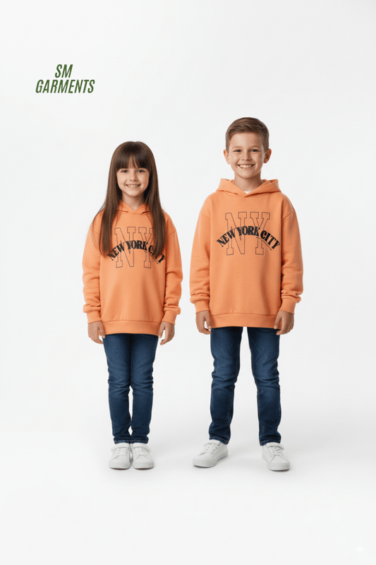 ROADWEAR Kids’ Peach "NY NEW YORK CITY" Hoodie - Smgarment's