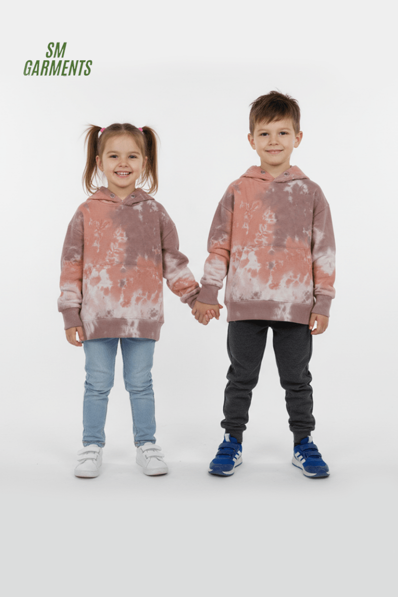 ROADWEAR Kids’ Tie - Dye Hoodie Casual Wear - Smgarment's