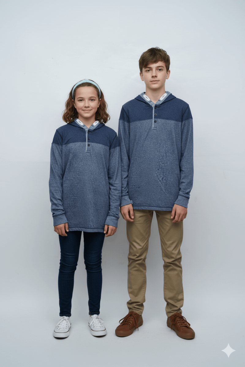 ROADWEAR KIDS TWO TONE COLOR HOODIE - Smgarment's