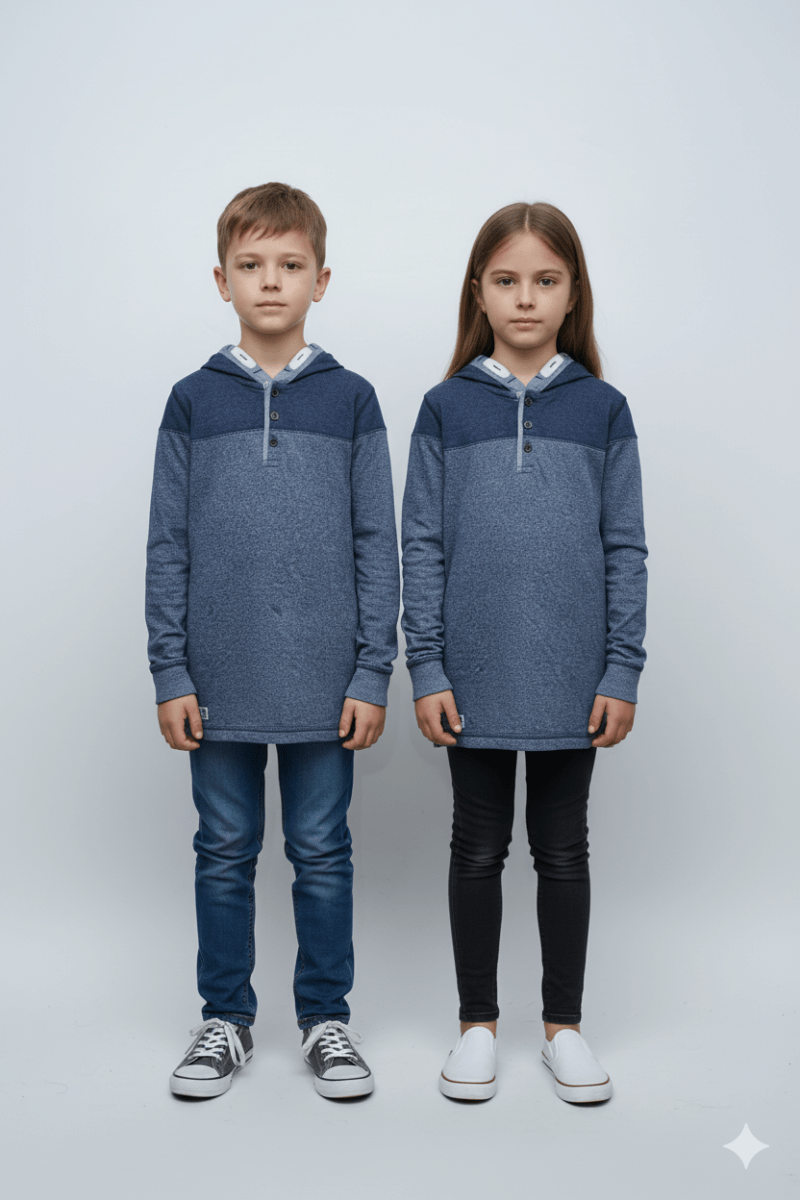 ROADWEAR KIDS TWO TONE COLOR HOODIE - Smgarment's