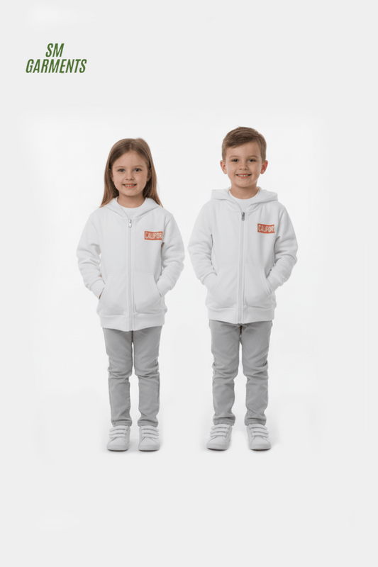 ROADWEAR kids’ White Zip - Up Hoodie - Smgarment's