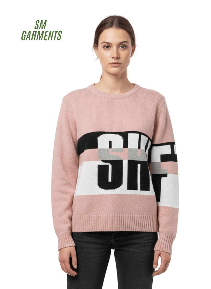 RT WOMENS PINK SWEATER - Smgarment's