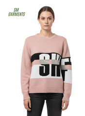 RT WOMENS PINK SWEATER - Smgarment's