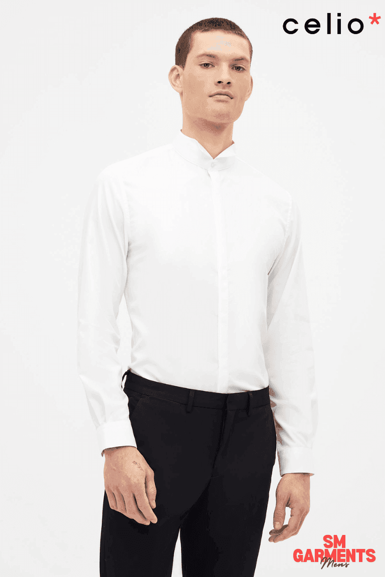 Sacolkc Slim Bow Tie Shirt - SMgarment's