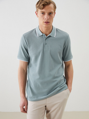 SOUTHBLUE Men's Short Sleeve Polo Neck T-Shirt