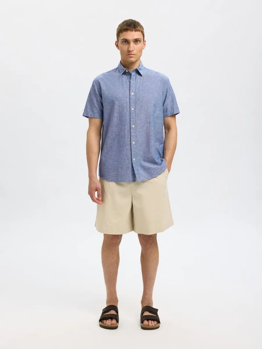 SELECTED HOMME CLASSIC SHORT SLEEVED SHIRT - Smgarment's