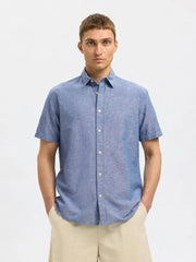 SELECTED HOMME CLASSIC SHORT SLEEVED SHIRT - Smgarment's