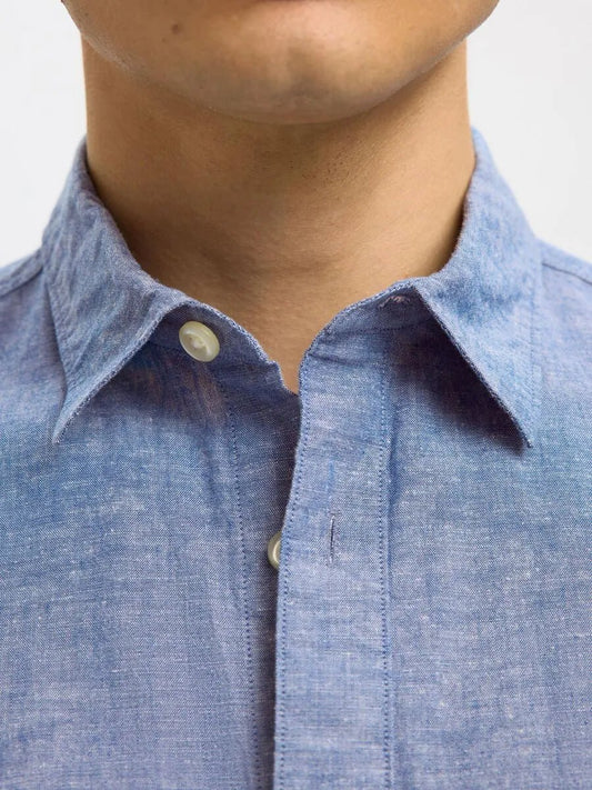 SELECTED HOMME CLASSIC SHORT SLEEVED SHIRT - Smgarment's