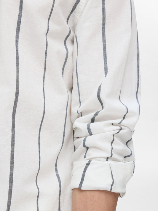 SELECTED HOMME LINEN SLIM CINTREE SHIRT - Smgarment's