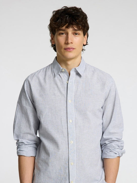 SELECTED HOMME LINEN SLIM CINTREE SHIRT - Smgarment's