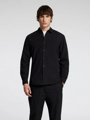 SELECTED HOMME LONG SLEEVED LINEN BLACK SHIRT - SMgarment's