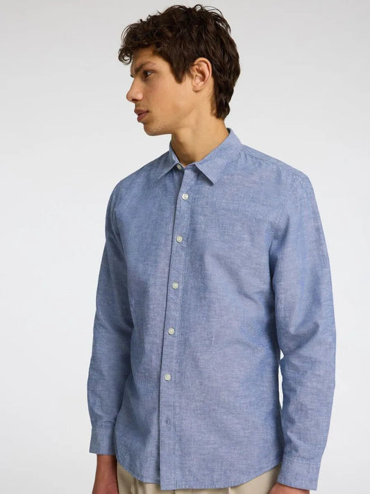 SELECTED HOMME LONG SLEEVED LINEN SHIRT - SMgarment's