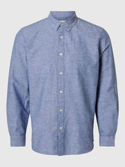 SELECTED HOMME LONG SLEEVED LINEN SHIRT - SMgarment's
