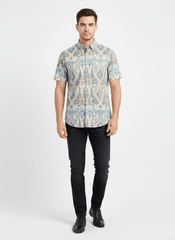 SIGNATURE PRINTED MEN SHIRT - Smgarment's