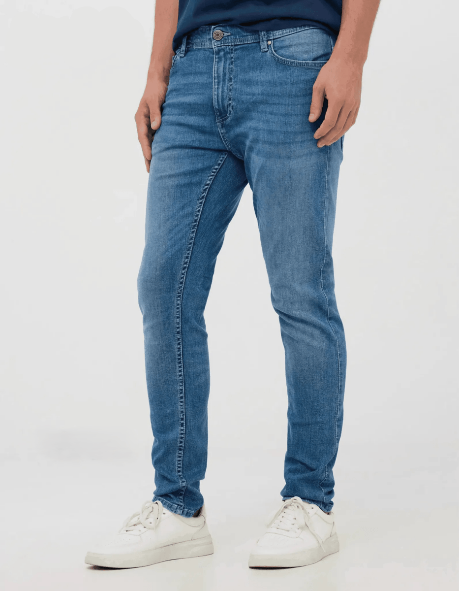 Skinny Jeans Middle Blue Denim - Smgarment's
