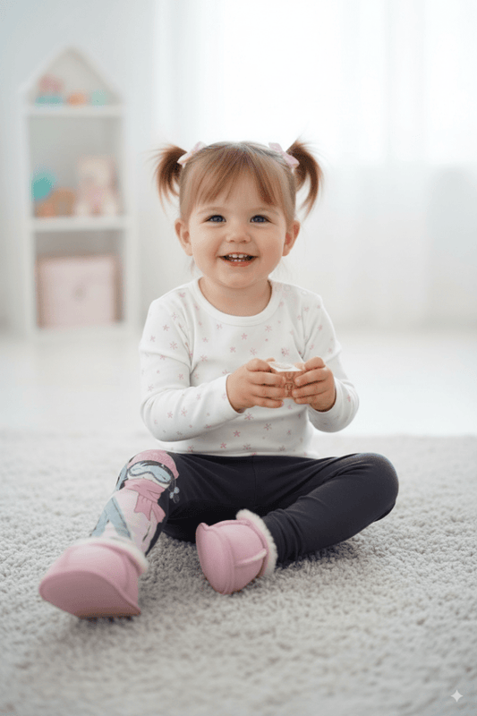 SO CUTE Girls' "Ski Time!" Winter Print Leggings - Smgarment's