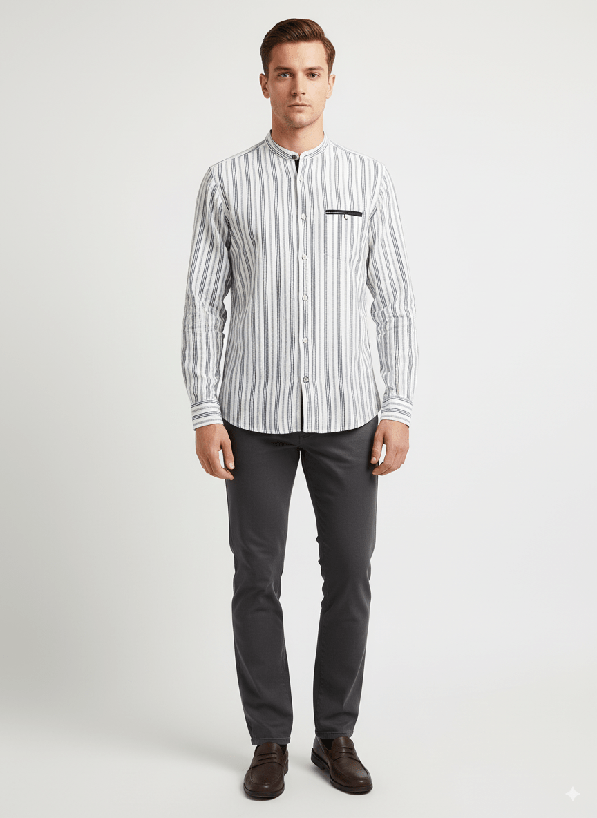 SORBINO LINING LINEN SHIRT - Smgarment's