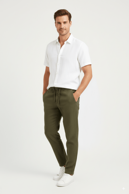 SPLASH MENS LINEN TROUSER PANTS - Smgarment's