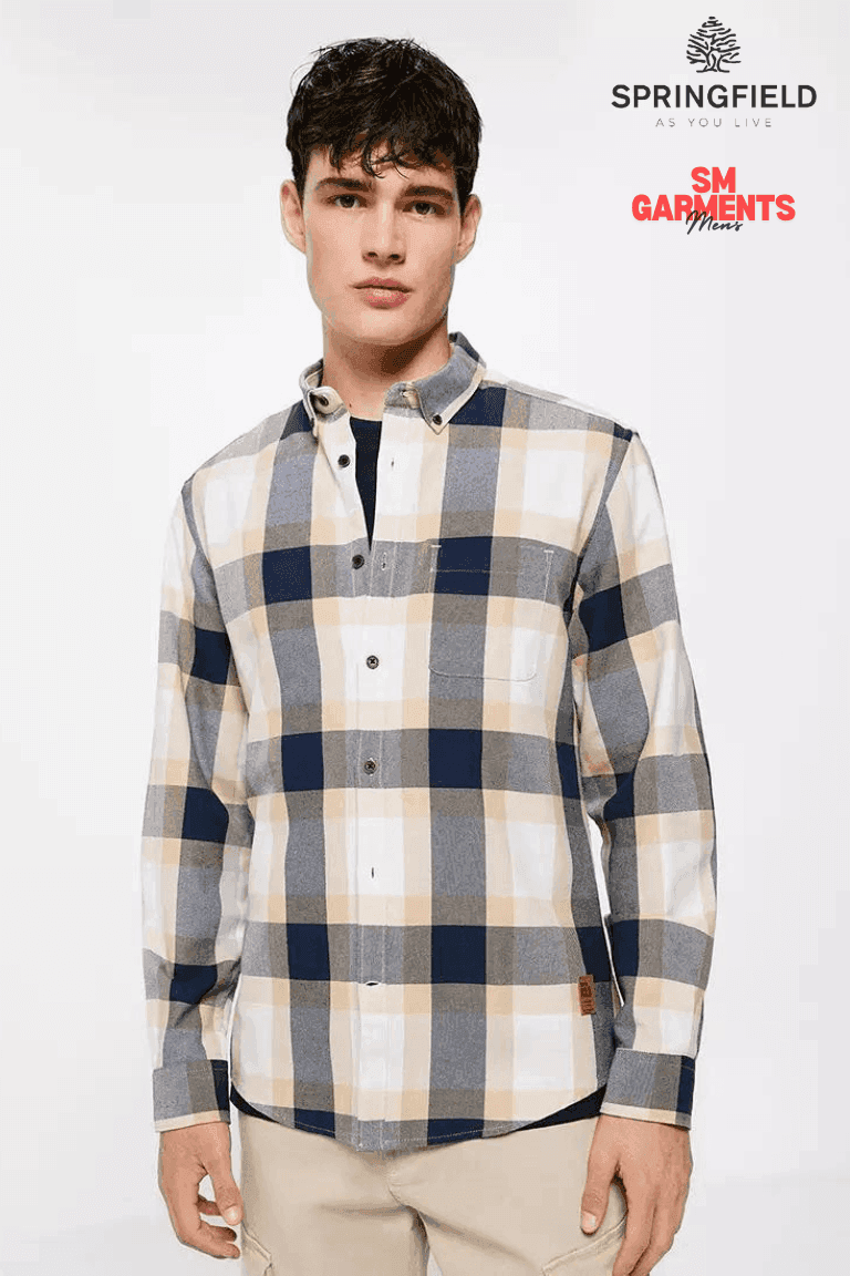 SPRINGFIELD Checkered Shirt - SMgarment's