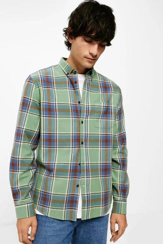 SPRINGFIELD Checkered Shirt - SMgarment's
