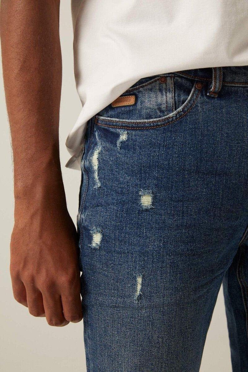 SPRINGFIELD Dark Medium Slim Jeans - Smgarment's